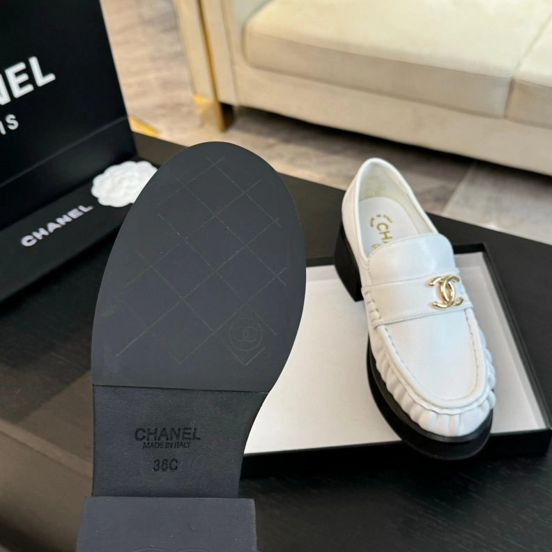 Sophisticated Chxnxl Leather Shoes 120773