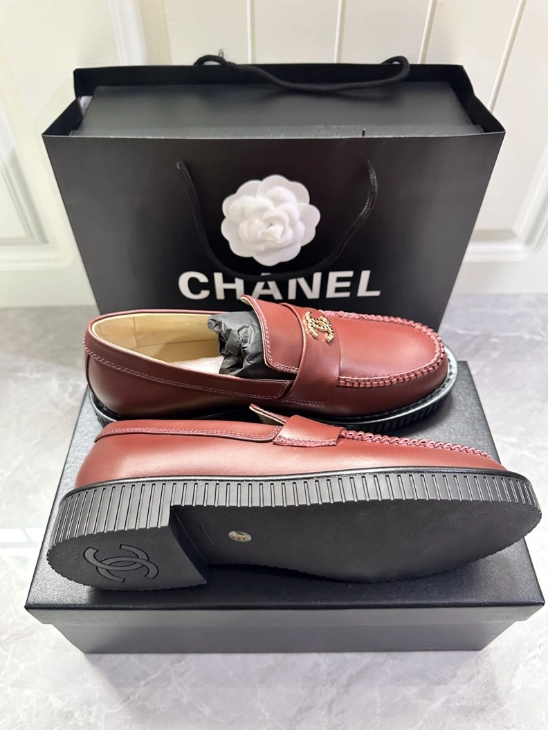Fashionable Chxnxl Leather Shoes 120705