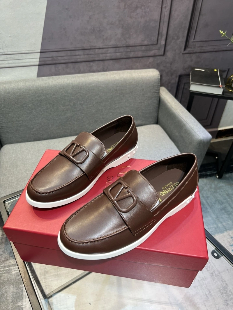 Minimalist Vxlxntino Leather Shoes 231407