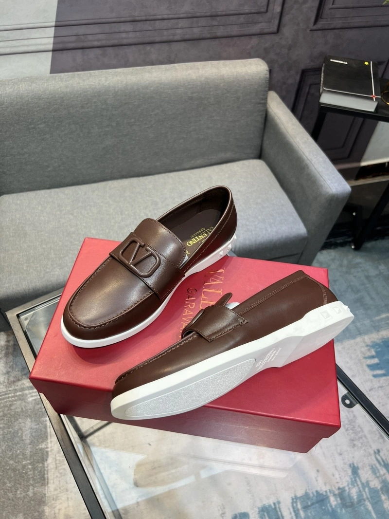Minimalist Vxlxntino Leather Shoes 231407