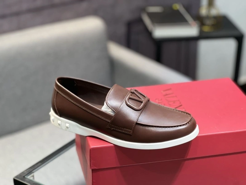 Minimalist Vxlxntino Leather Shoes 231407