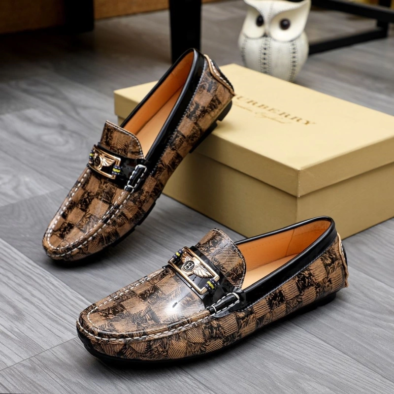 Flexible Bxrbxrry Leather Shoes 115441