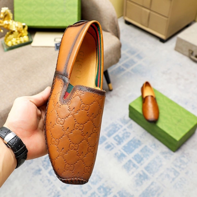 Trendy Gxccx Leather Shoes 163174