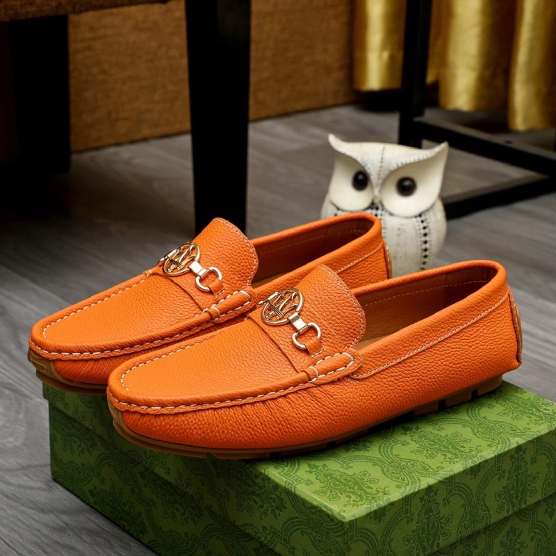 Gxccx Leather Shoes Versatile 163098