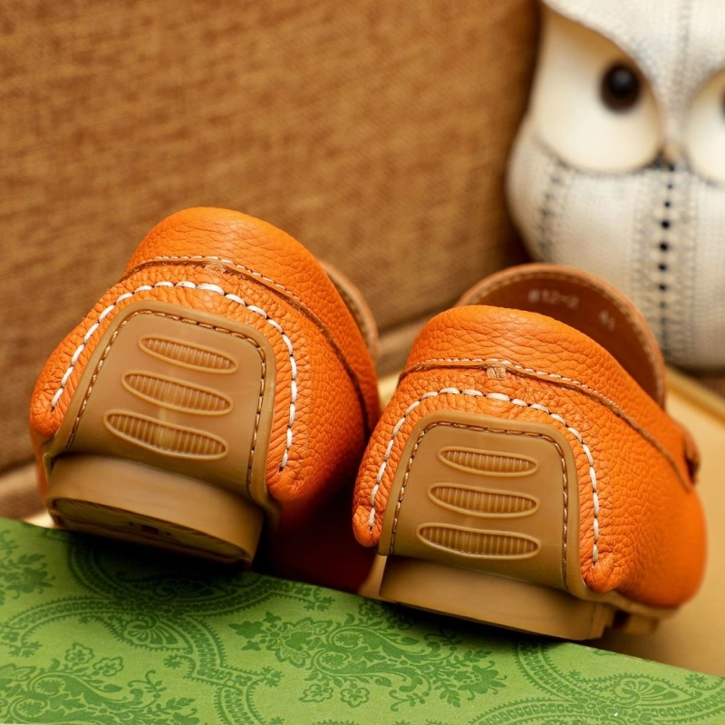 Gxccx Leather Shoes Versatile 163098