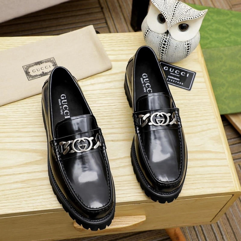 Trendy Gxccx Leather Shoes 163041