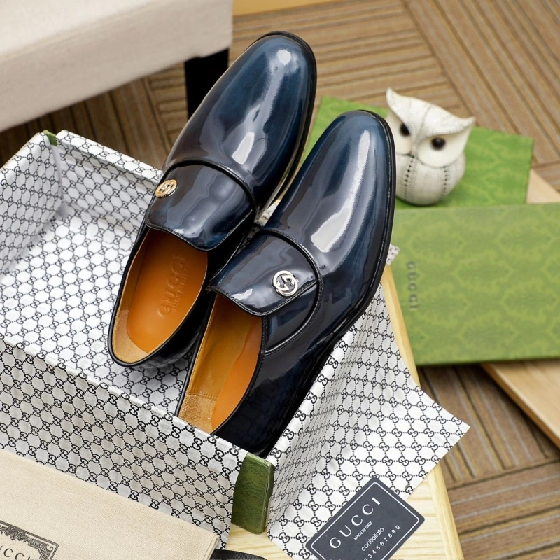 Trendy Gxccx Leather Shoes 163020