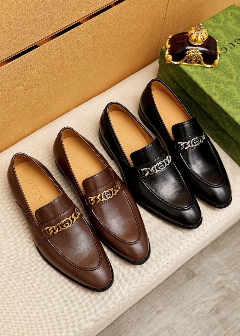 Trendsetting Gxccx Leather Shoes 162978