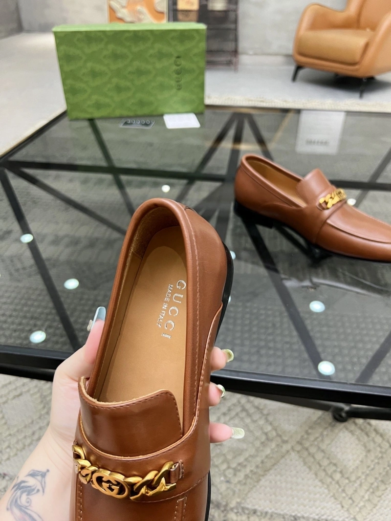 Trendsetting Gxccx Leather Shoes 162895