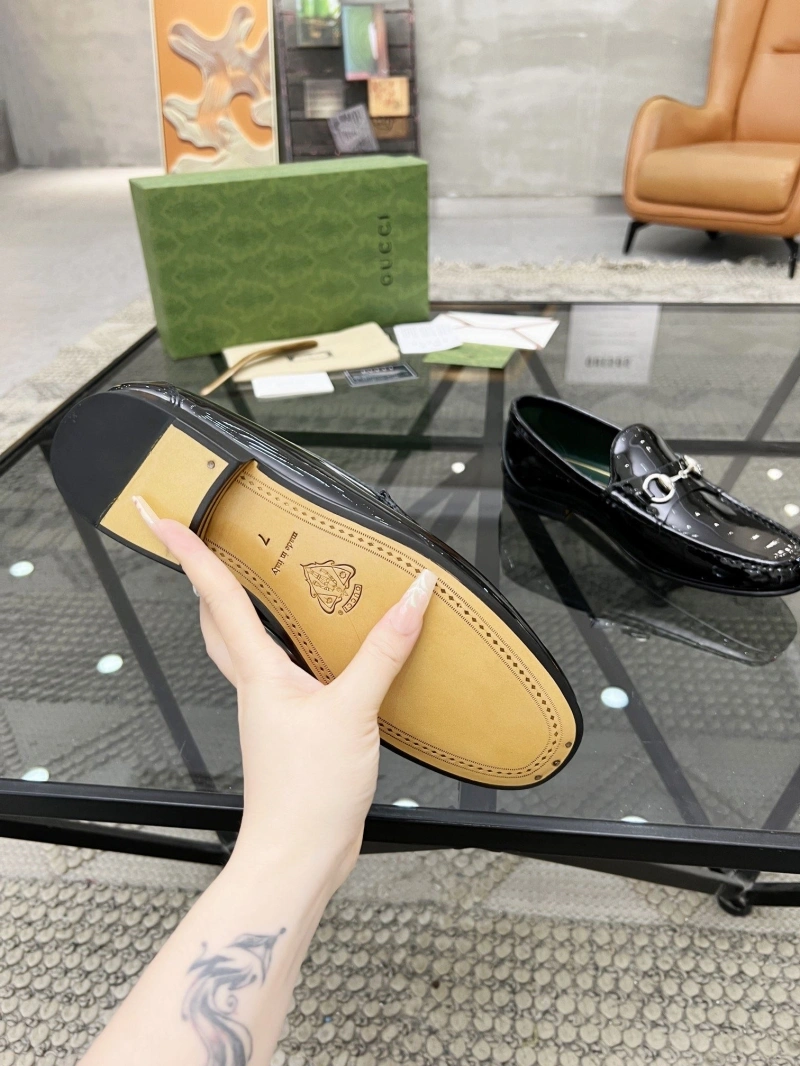 Trendy Gxccx Leather Shoes 162825