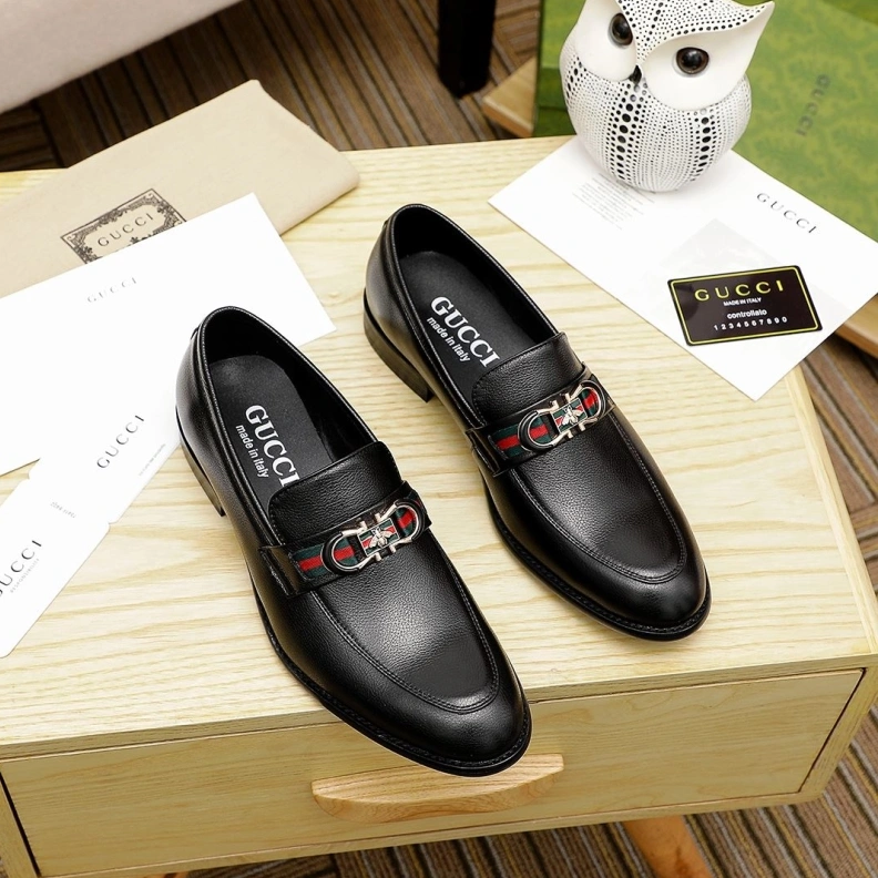 Trendy Gxccx Leather Shoes 156662