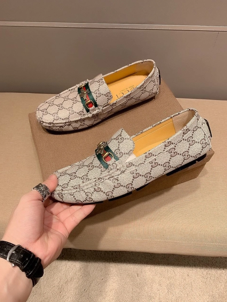 Trendy Gxccx Leather Shoes 156637