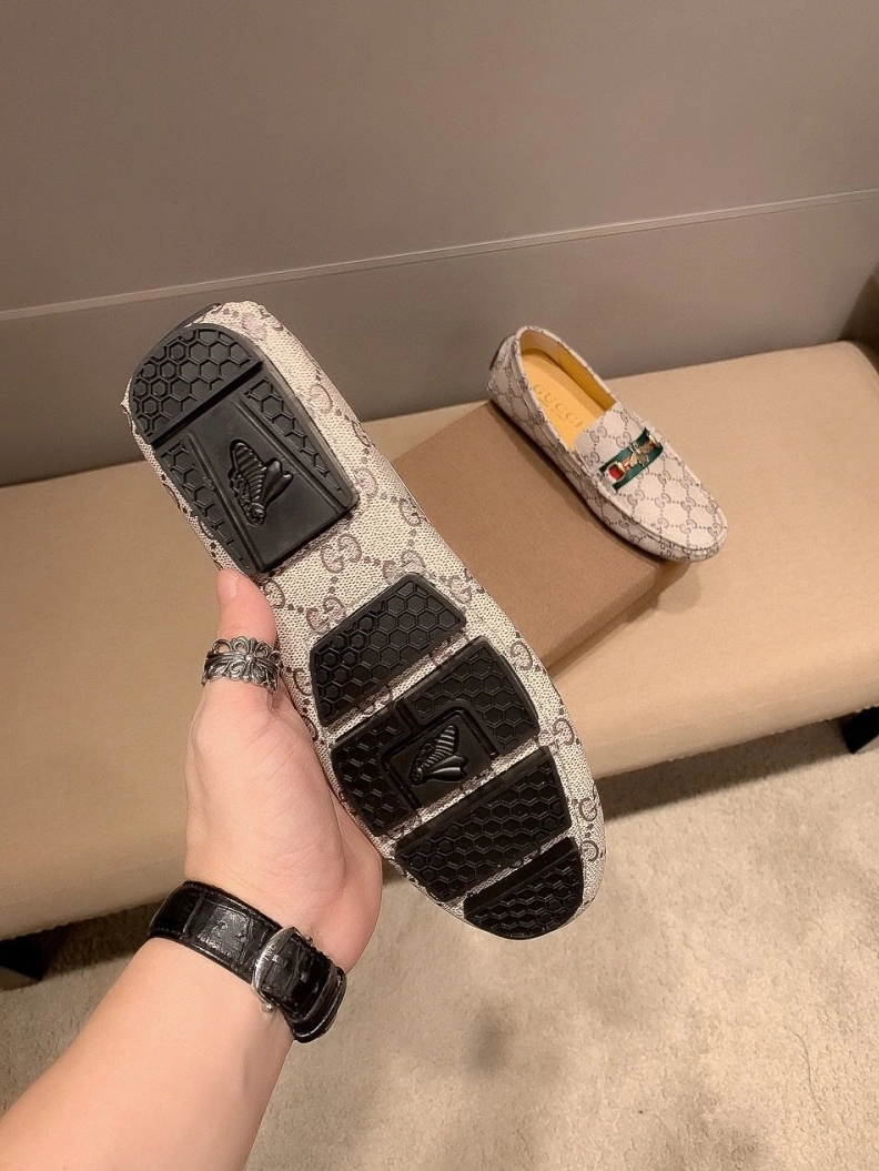 Trendy Gxccx Leather Shoes 156637