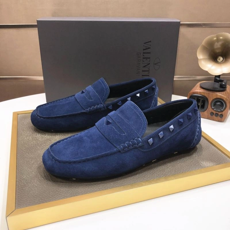 Compact Vxlxntino Leather Shoes 233461