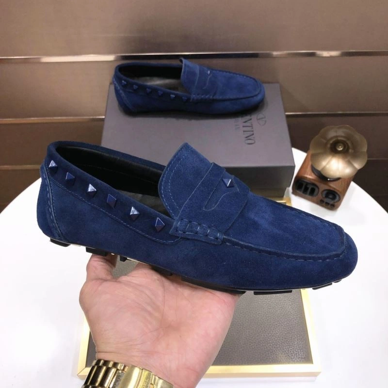 Compact Vxlxntino Leather Shoes 233461