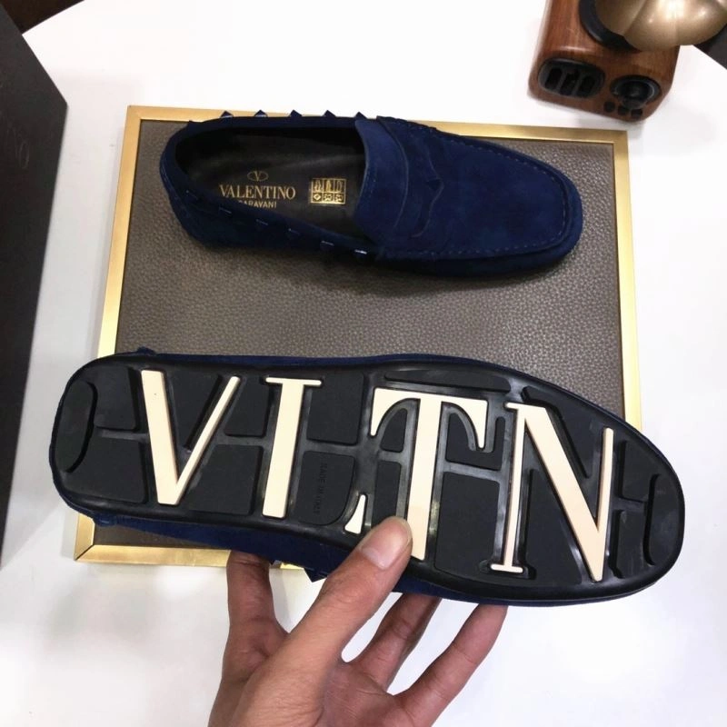 Compact Vxlxntino Leather Shoes 233461