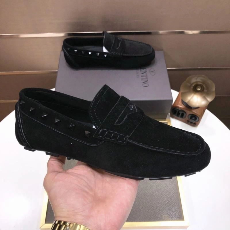 Flexible Vxlxntino Leather Shoes 233458