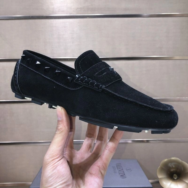 Flexible Vxlxntino Leather Shoes 233458