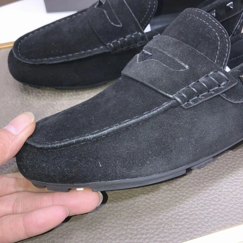Flexible Vxlxntino Leather Shoes 233458