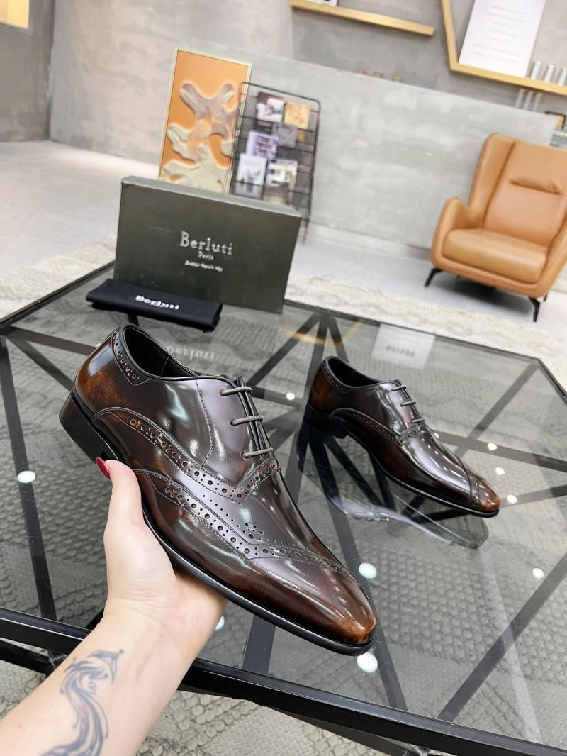 Bxrlxti Leather Shoes Flexible 111564