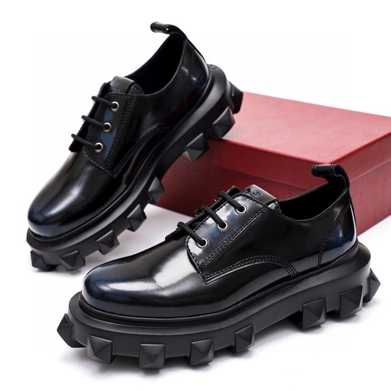 Refined Vxlxntino Leather Shoes 233445