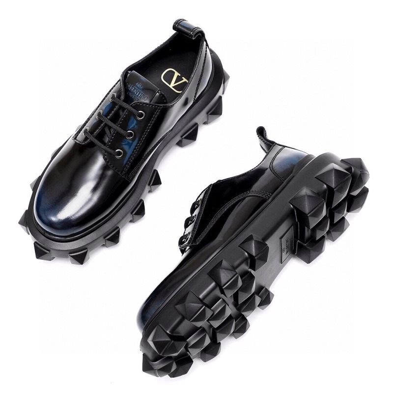 Refined Vxlxntino Leather Shoes 233445