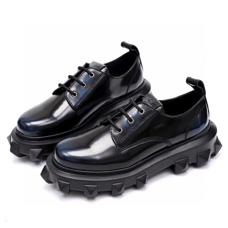Refined Vxlxntino Leather Shoes 233445