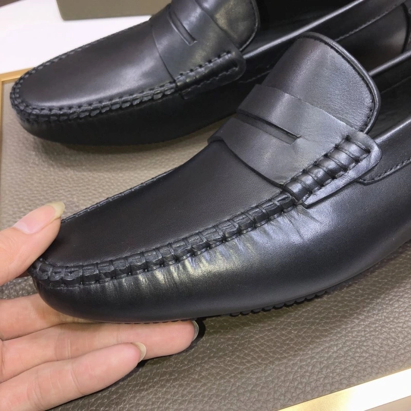 Lightweight Bxttxga Vxnxta Leather Shoes 113052