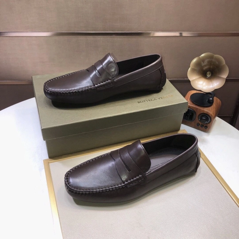 Compact Bxttxga Vxnxta Leather Shoes 113056