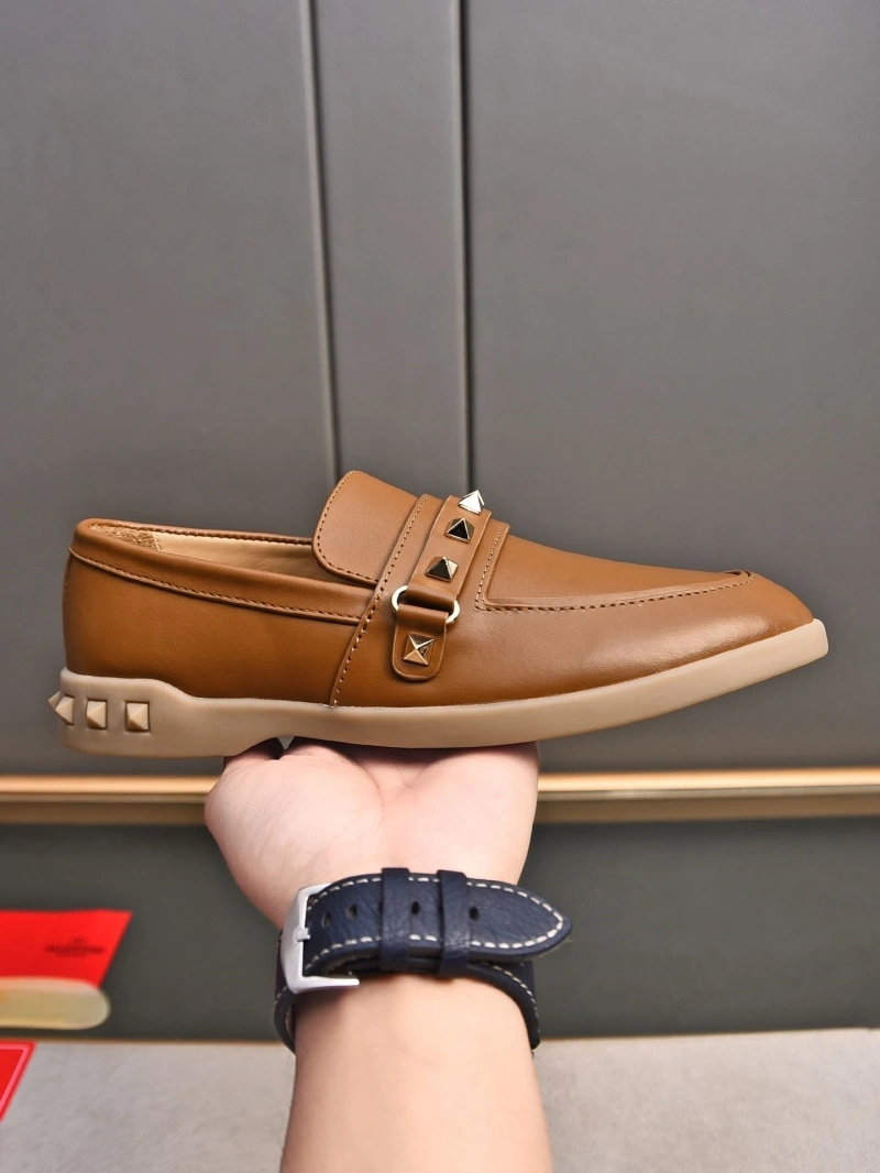 Flexible Vxlxntino Leather Shoes 231274