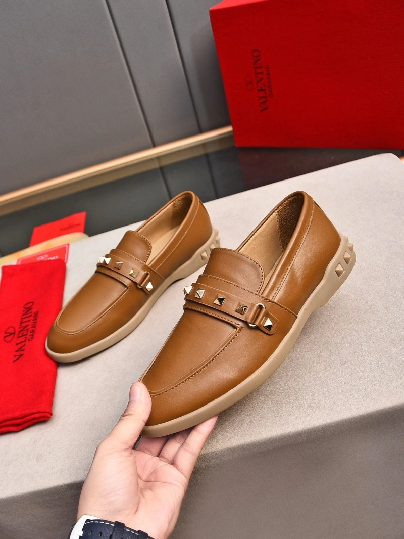 Flexible Vxlxntino Leather Shoes 231274