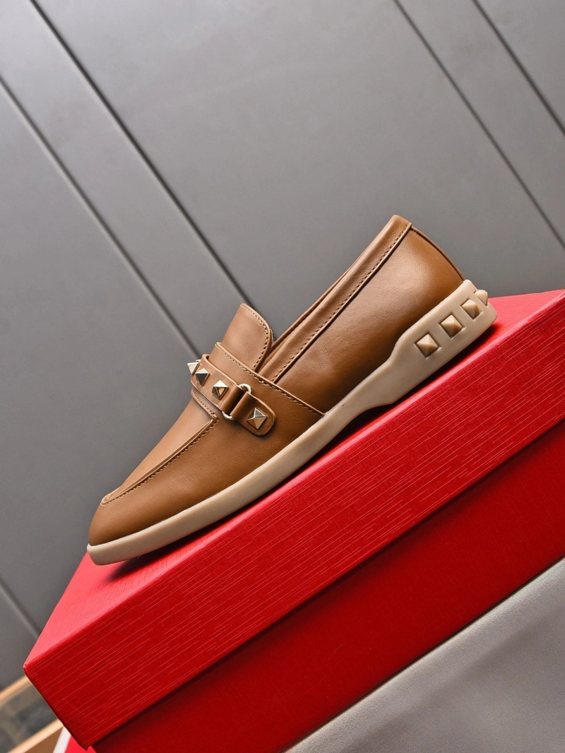 Flexible Vxlxntino Leather Shoes 231274