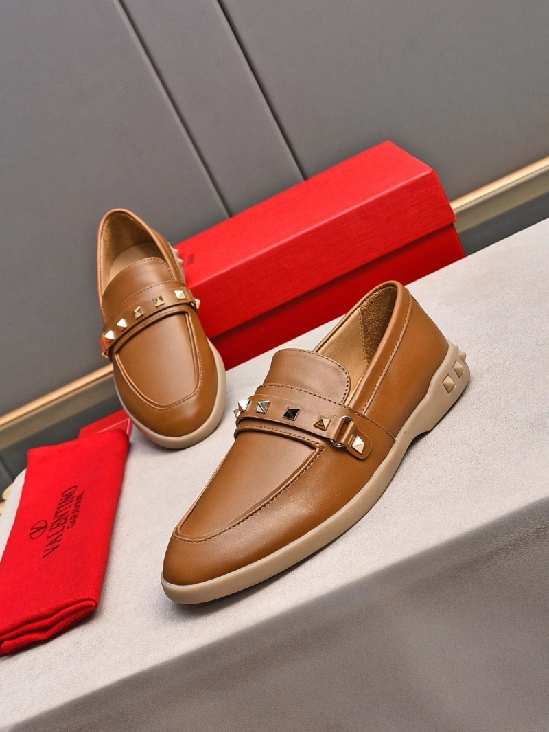Flexible Vxlxntino Leather Shoes 231274
