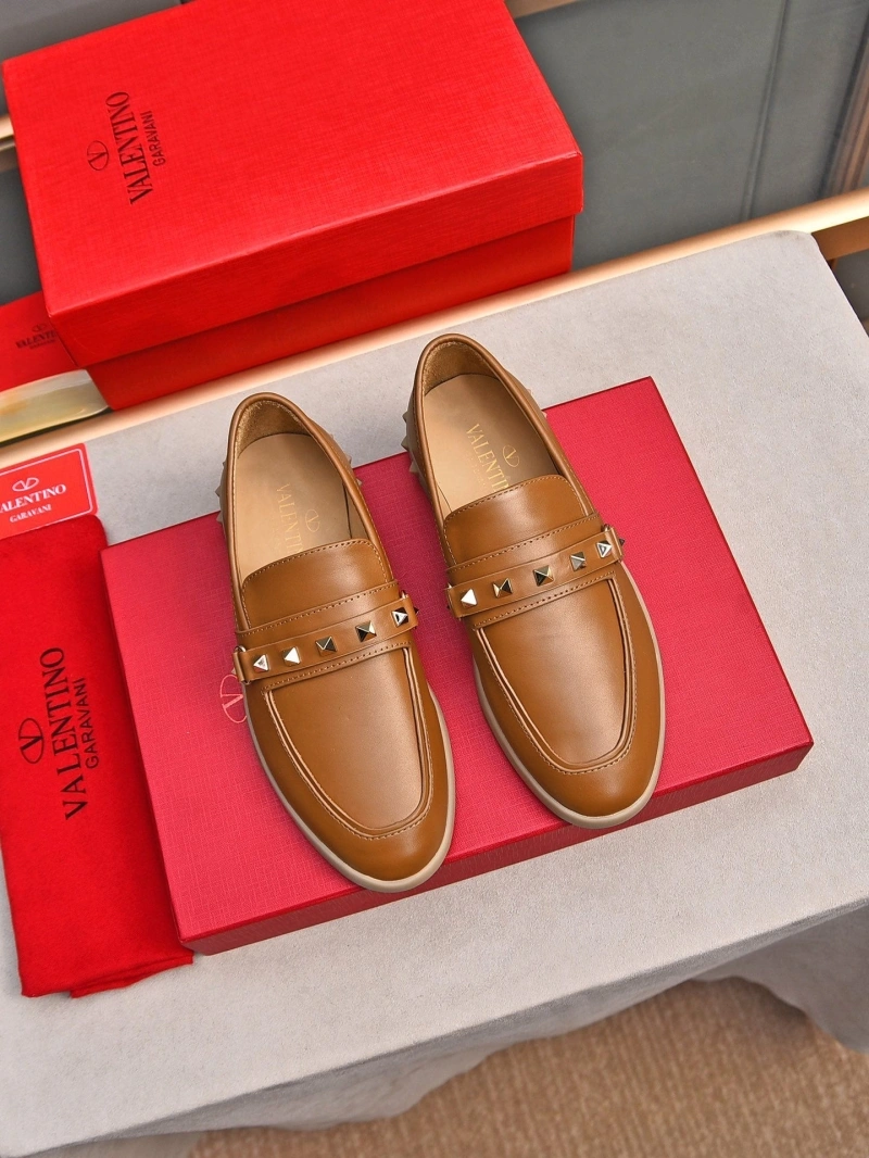Flexible Vxlxntino Leather Shoes 231274
