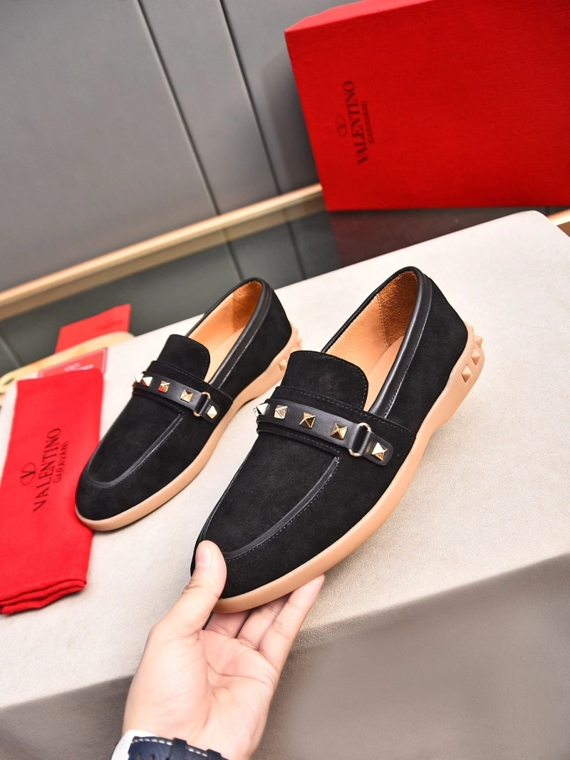 Flexible Vxlxntino Leather Shoes 231271