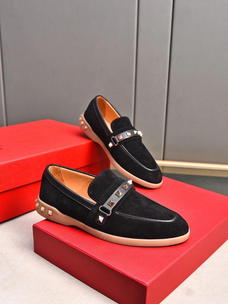 Flexible Vxlxntino Leather Shoes 231271
