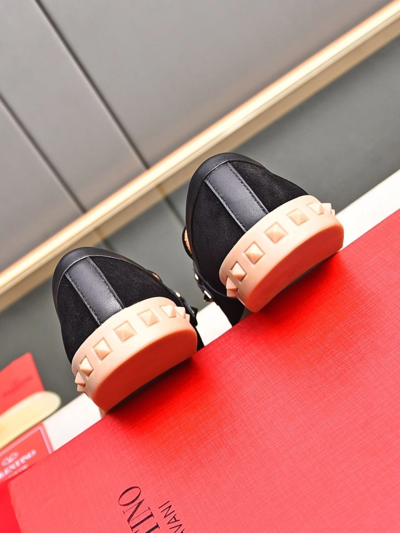 Flexible Vxlxntino Leather Shoes 231271