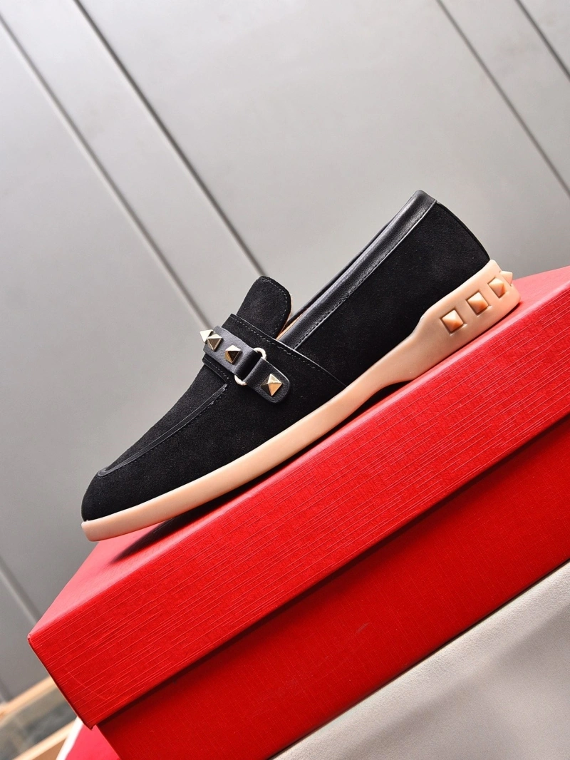 Flexible Vxlxntino Leather Shoes 231271