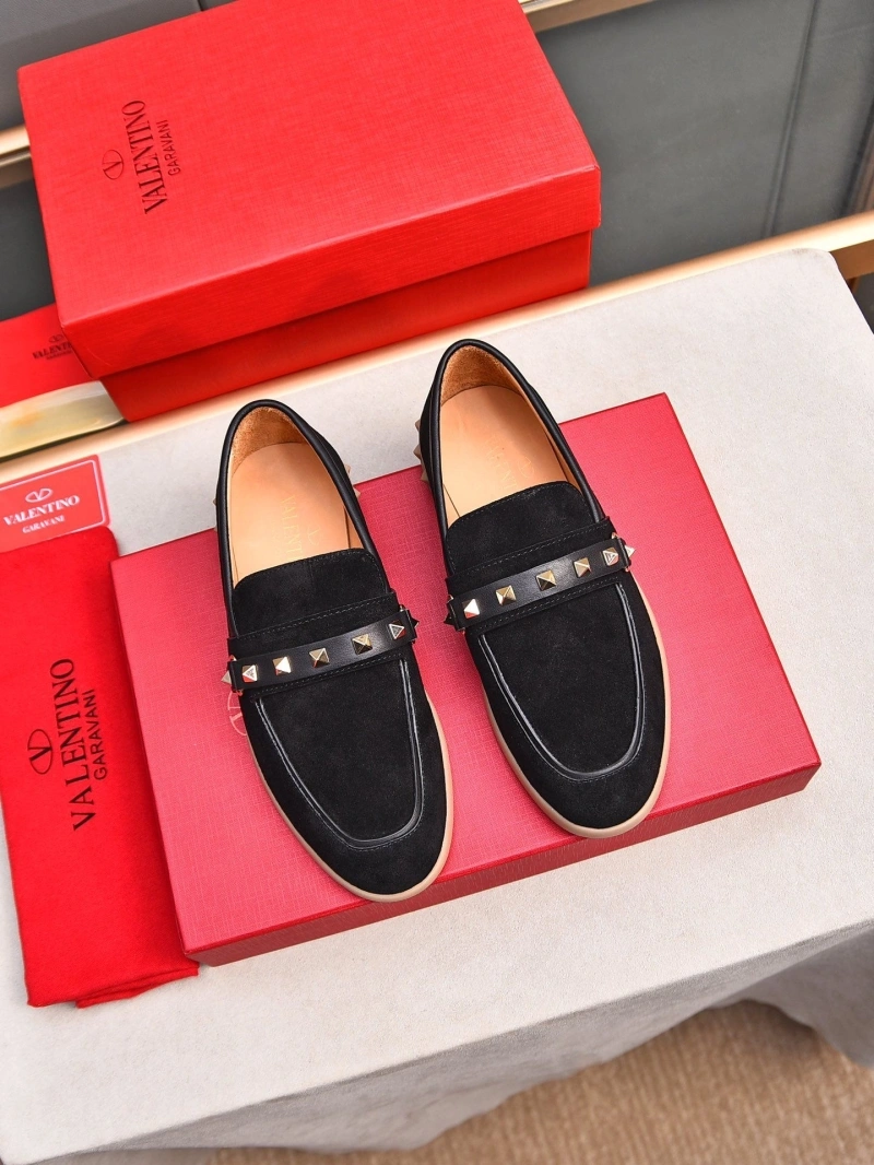 Flexible Vxlxntino Leather Shoes 231271