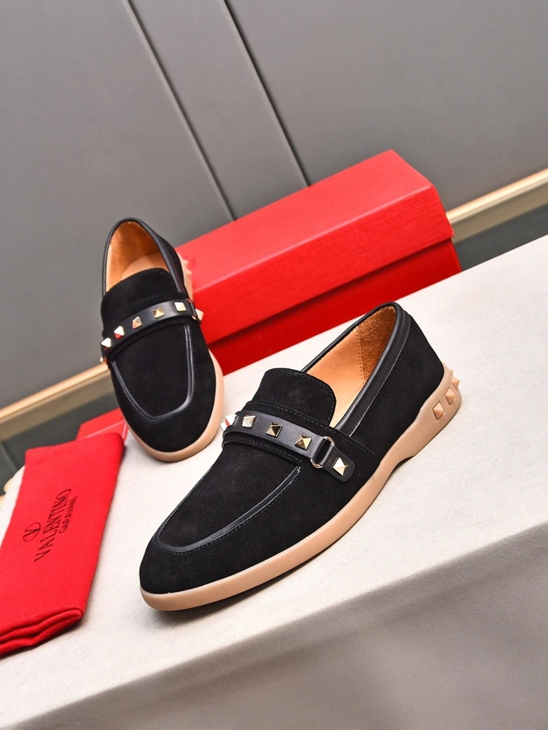 Flexible Vxlxntino Leather Shoes 231271