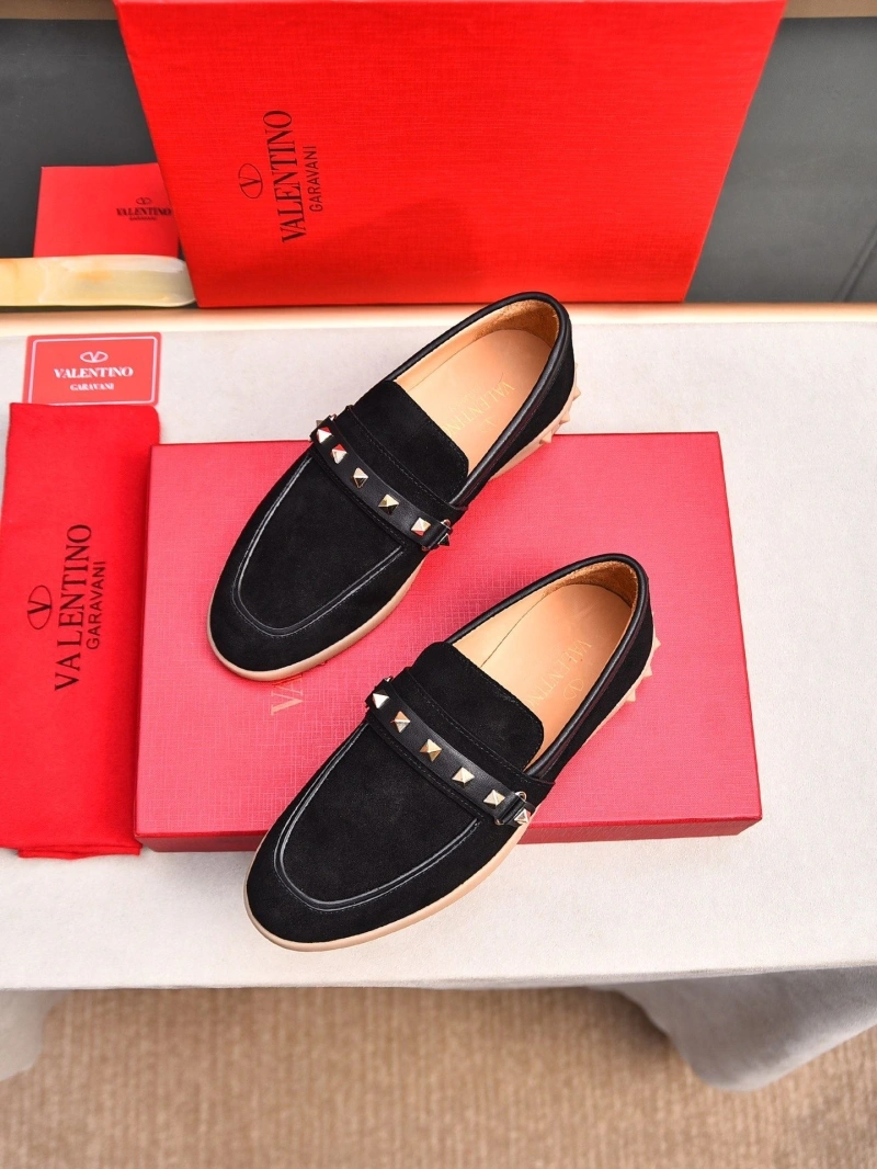 Flexible Vxlxntino Leather Shoes 231271