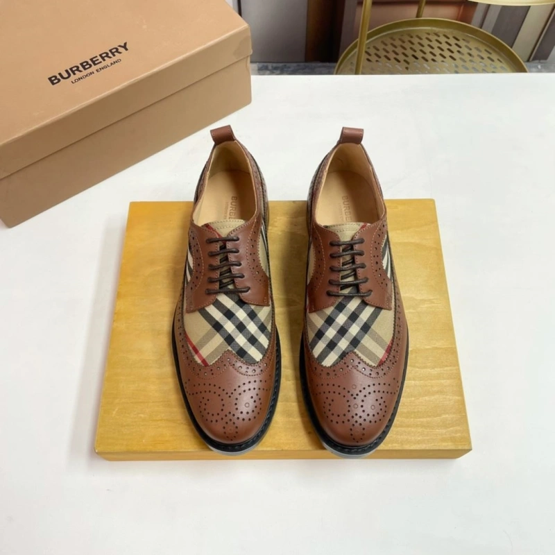 Comfortable Bxrbxrry Leather Shoes 115208