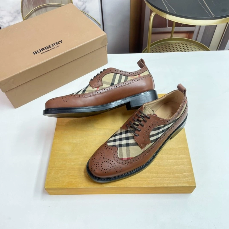 Comfortable Bxrbxrry Leather Shoes 115208