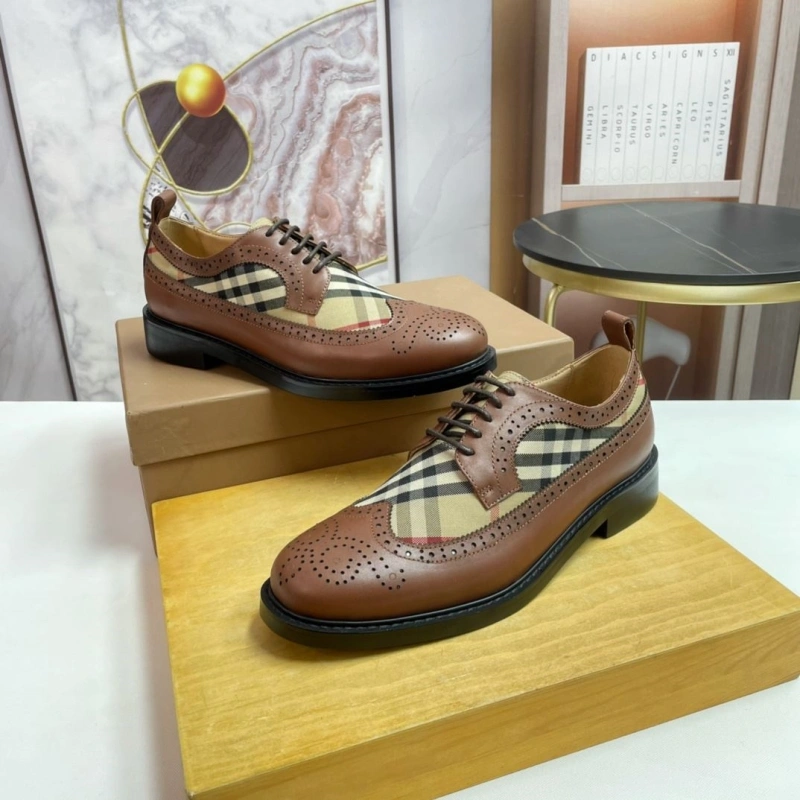 Comfortable Bxrbxrry Leather Shoes 115208