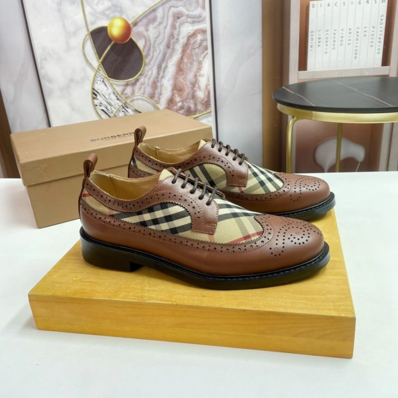 Comfortable Bxrbxrry Leather Shoes 115208