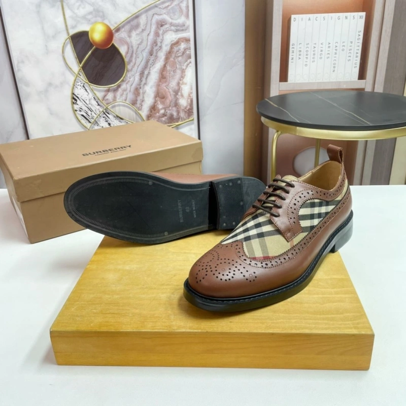 Comfortable Bxrbxrry Leather Shoes 115208