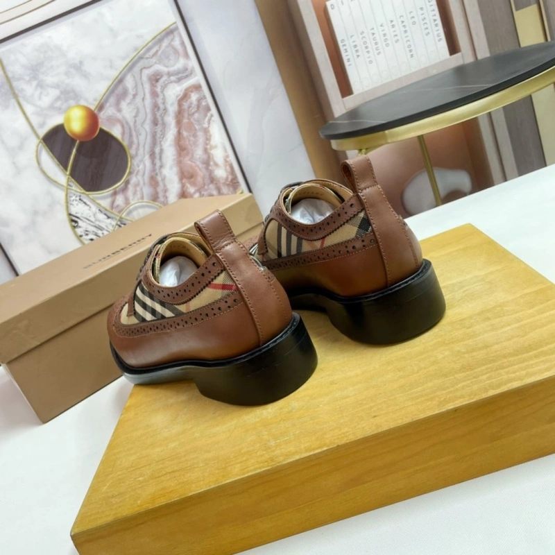 Comfortable Bxrbxrry Leather Shoes 115208