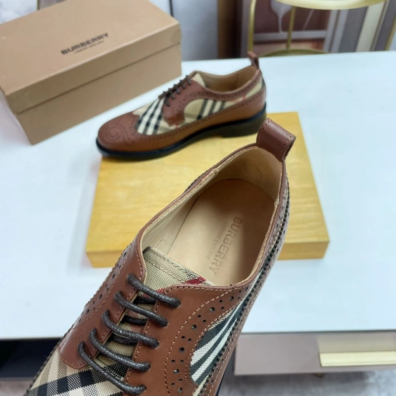 Comfortable Bxrbxrry Leather Shoes 115208