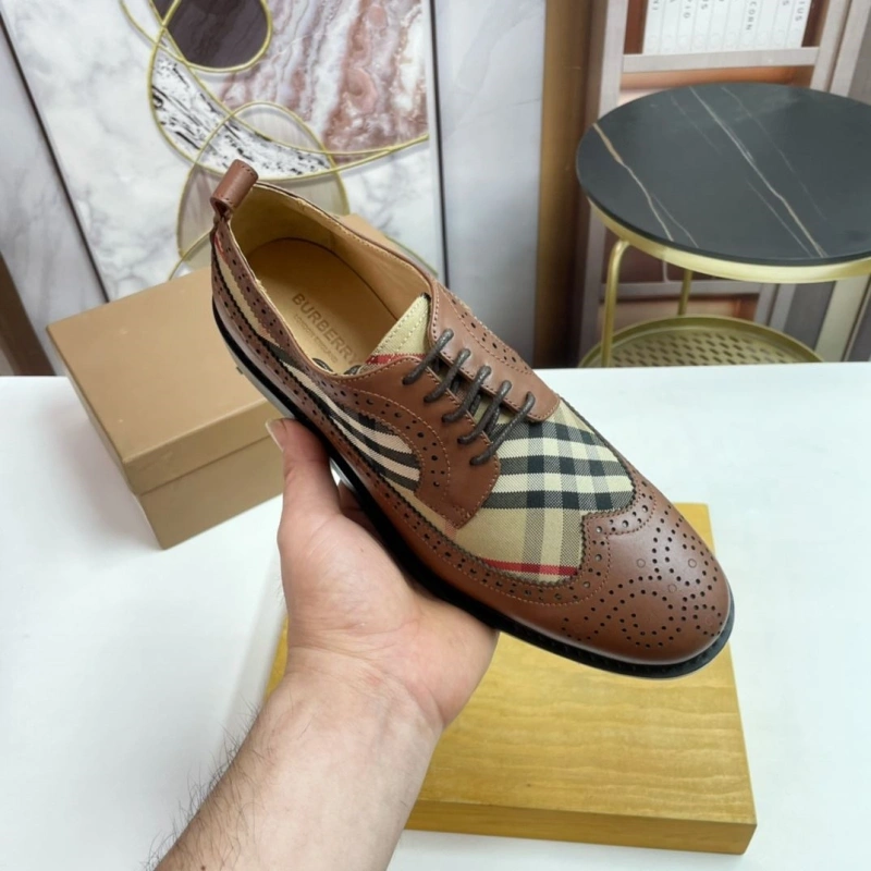 Comfortable Bxrbxrry Leather Shoes 115208