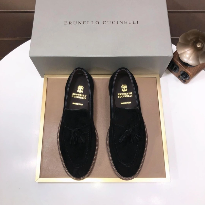 Brxnxllo Cxcxnelli Leather Shoes Durable 113786